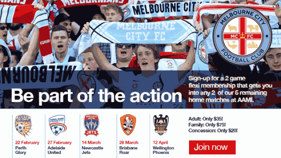 Melbourne City FC launch flexi membership