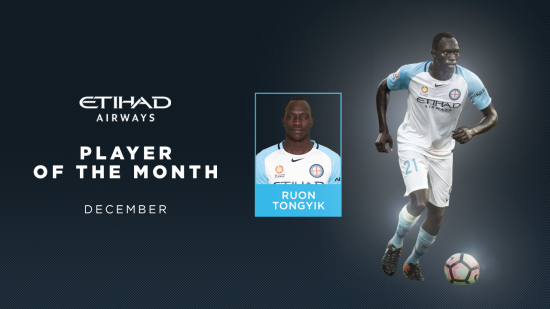 Etihad Player of the Month December: Ruon Tongyik