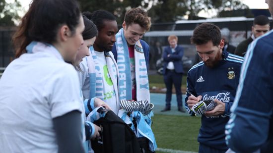 Picture Special: Messi meets CanTeen ambassadors at CFA Melbourne