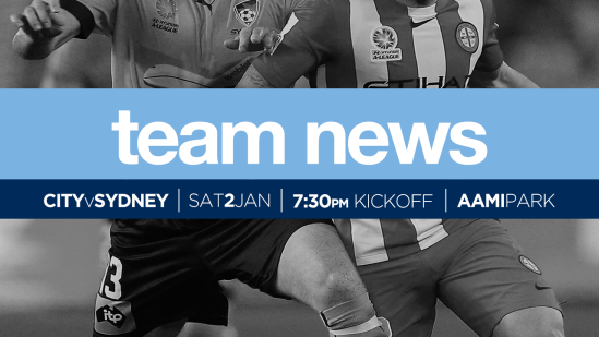 Team News: Melbourne City v Sydney FC