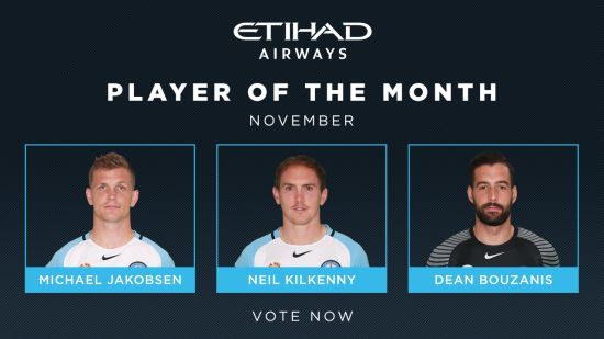 Etihad Player of the Month – November