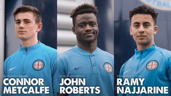 City adds Scholarship Players Roberts, Metcalfe and Najjarine to A-League squad