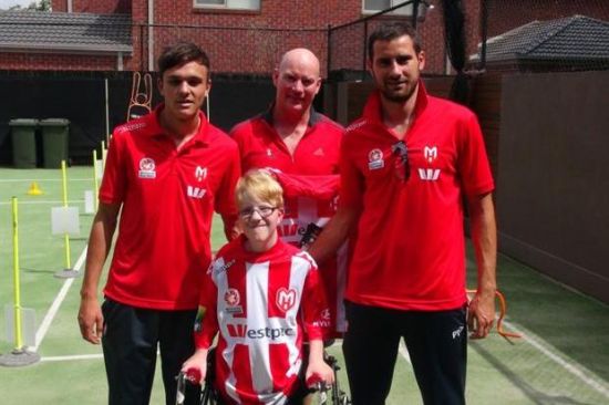 Tadic and Mitchinson visit HeartWell foundation