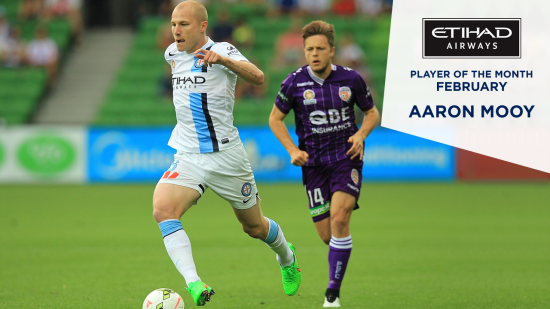 Etihad Player of the Month February: Aaron Mooy
