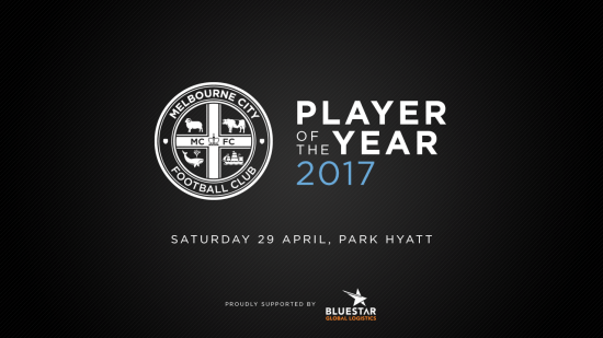 2016/17 Melbourne City Player of the Year supported by Bluestar Global Logistics