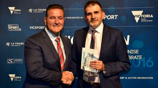 George Halkias recognised at Vicsport Awards