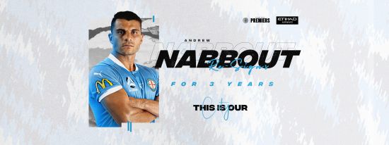 City attacker Andrew Nabbout re-signs on three year deal