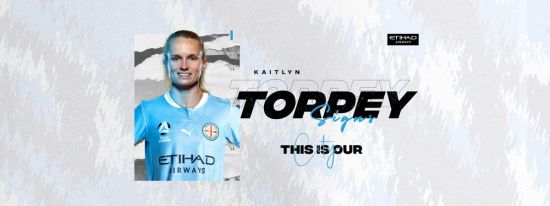 City sign defender Kaitlyn Torpey